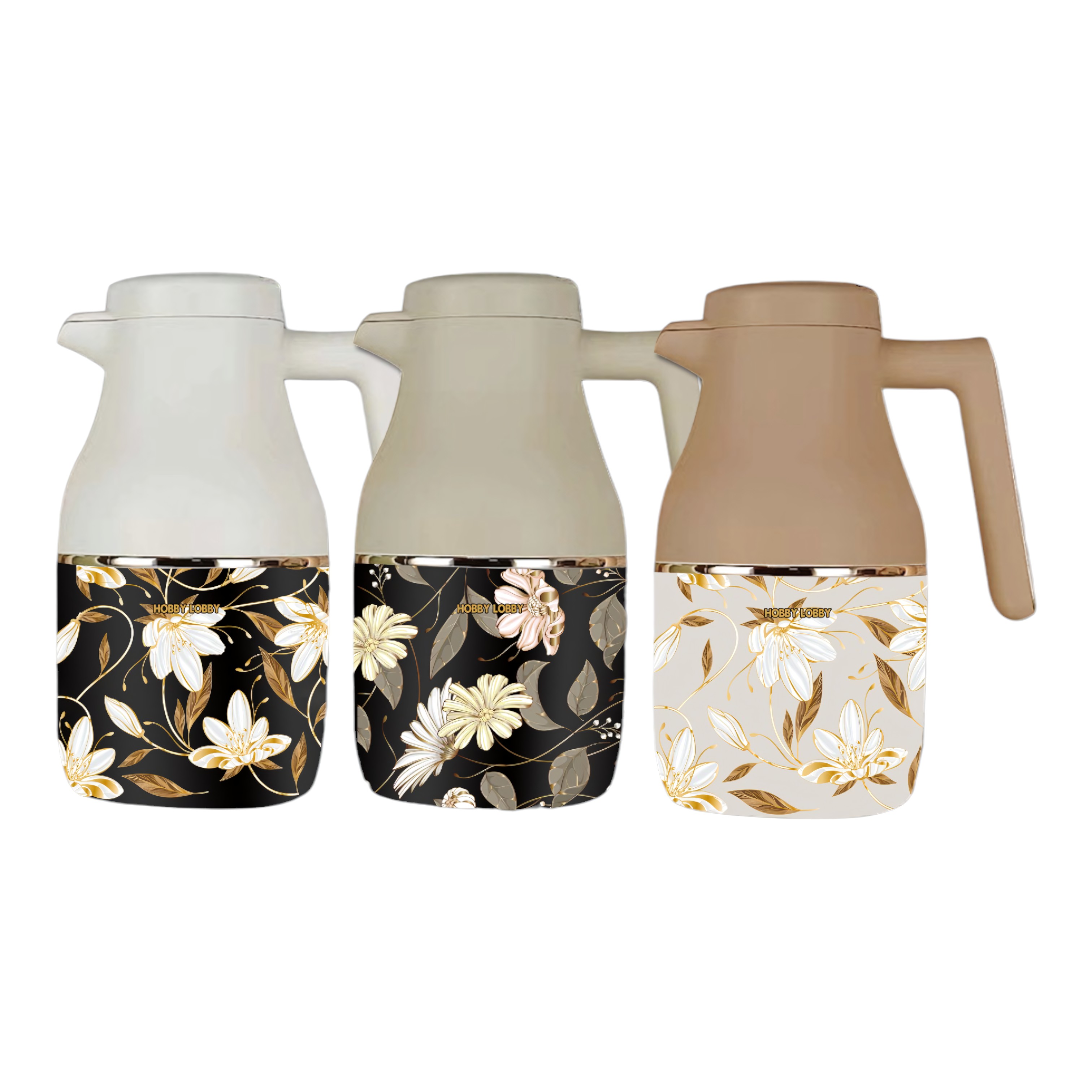 Two‑Tone Golden Floral