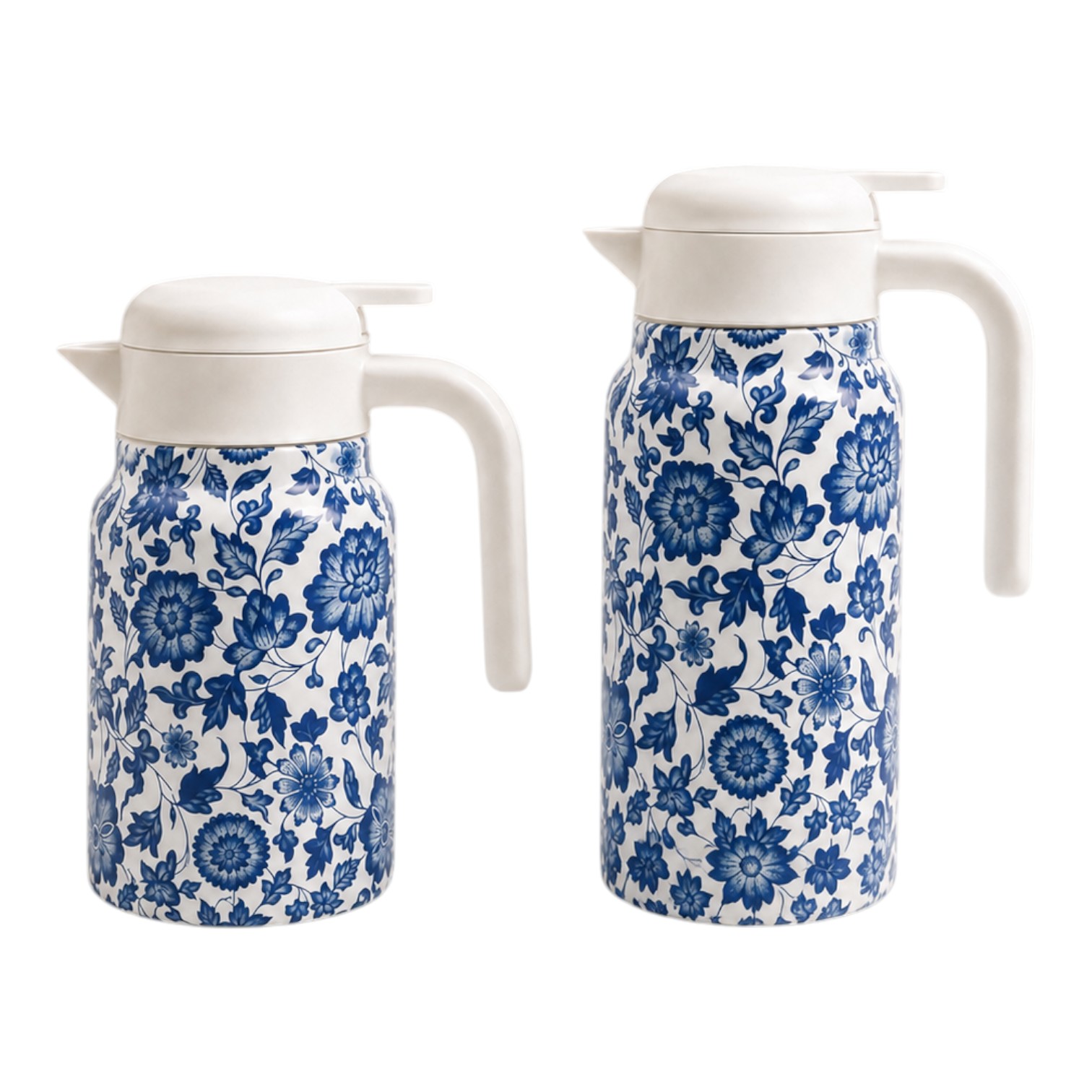 Blue‑and‑White Porcelain Floral