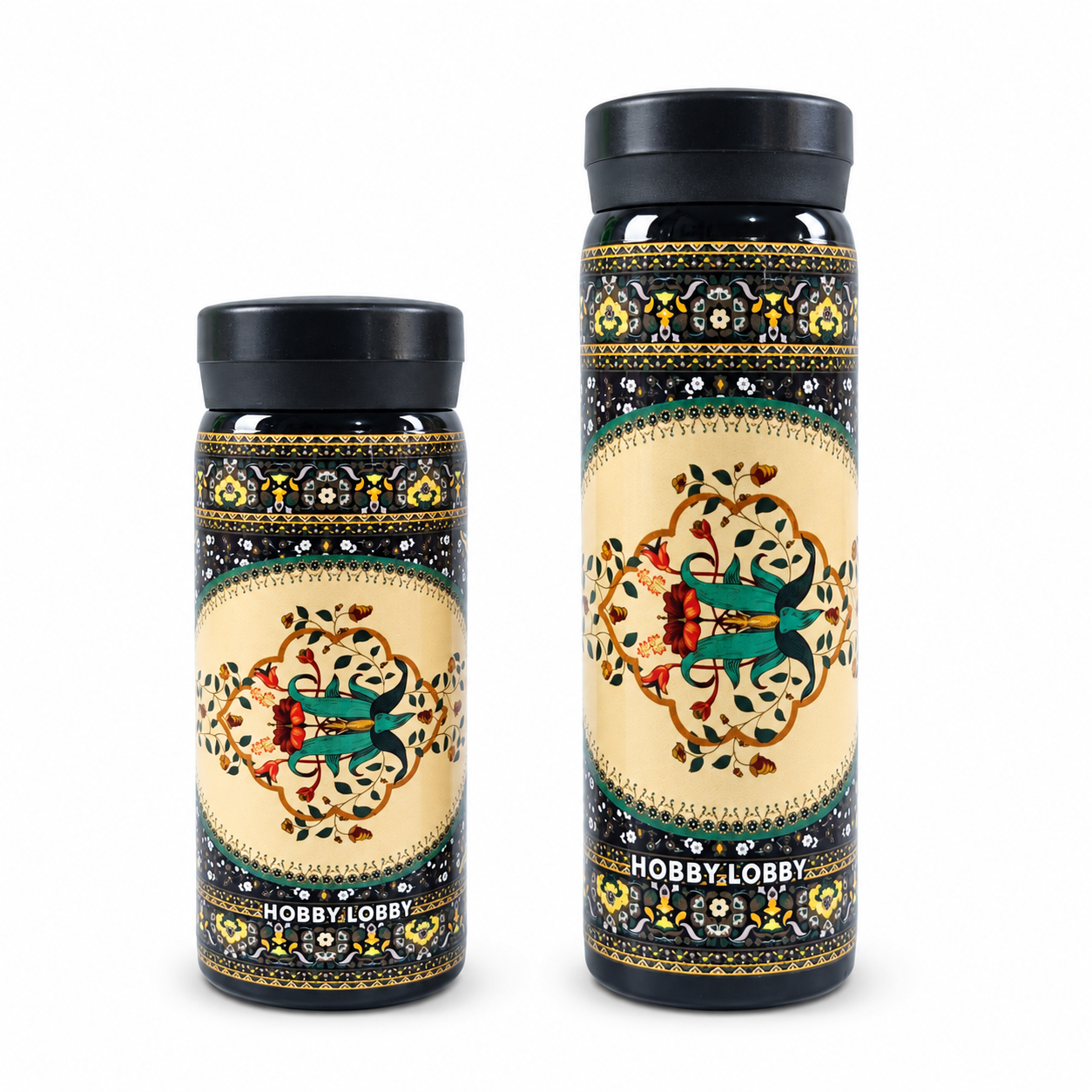 Ethnic Floral Medallion Border