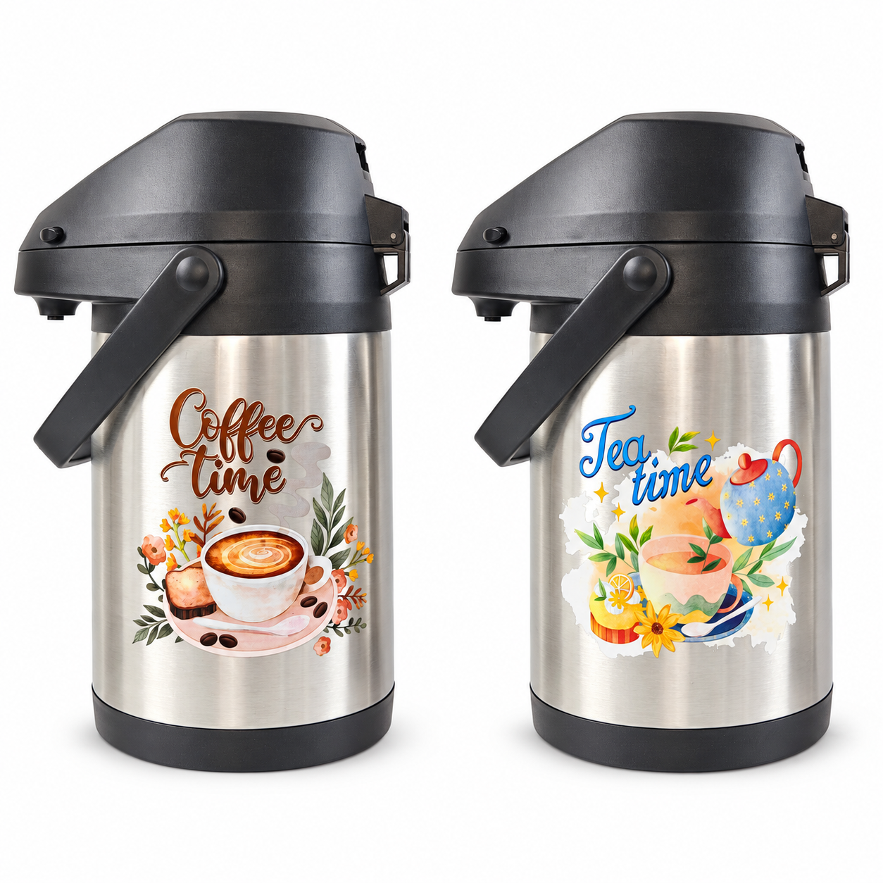 Coffee & Tea Time Printed Air Pressur